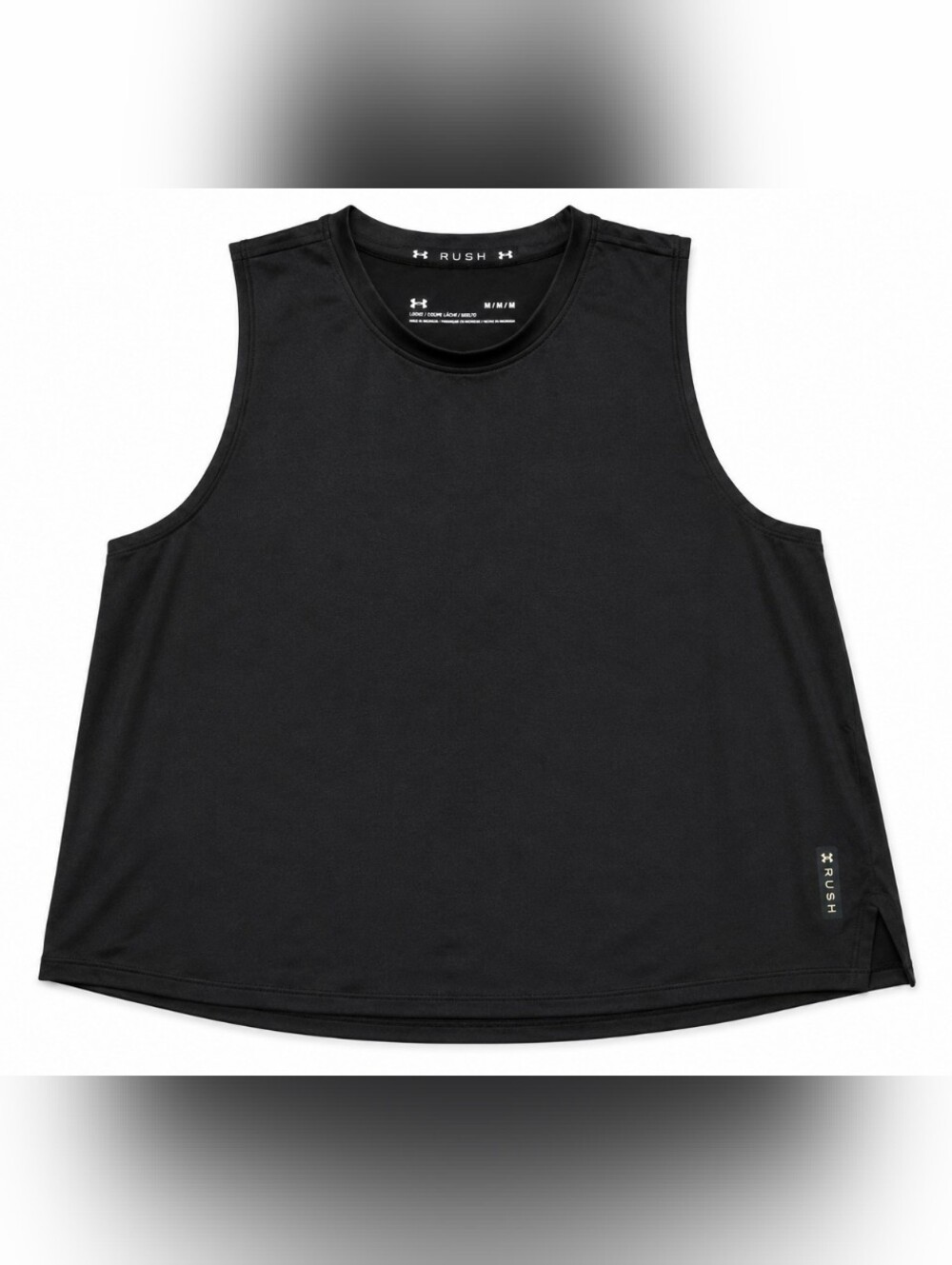 Under Armour Rush Women's Black Loose Fit Sleeveless Training Tank Top Size M